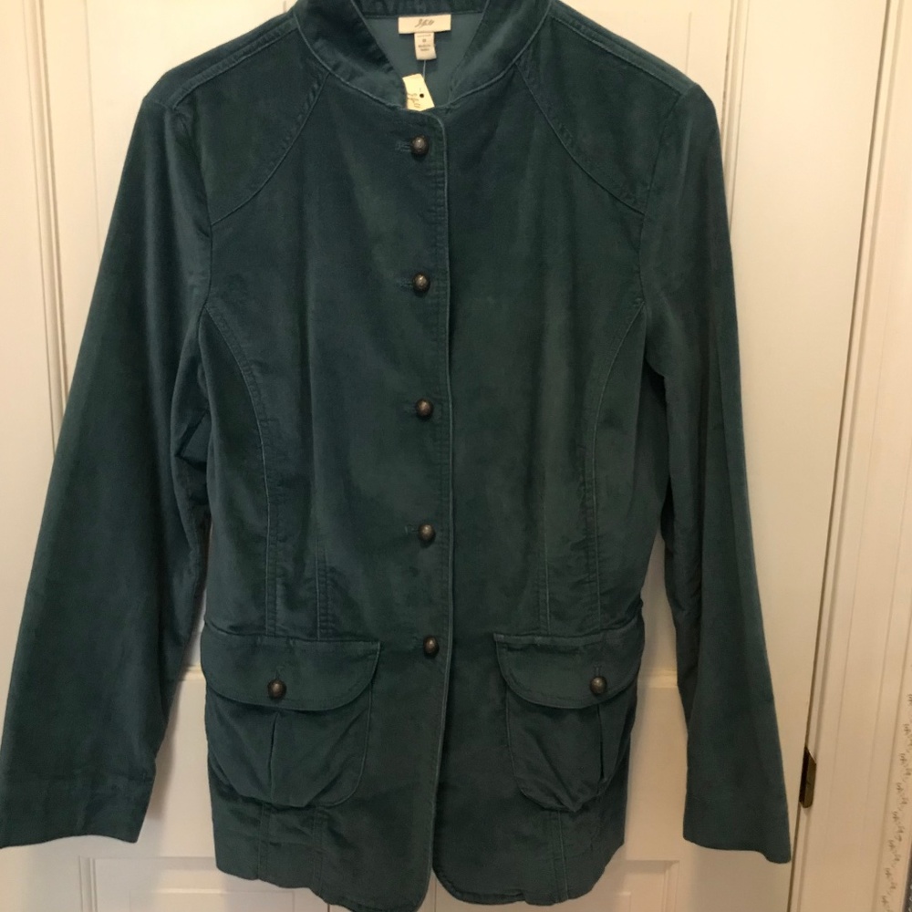 J Jill Velveteen tunic jacket
